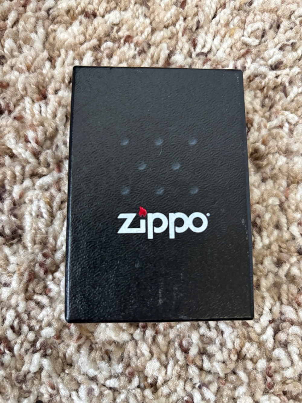 Zippo Black Crackle Classic Lighter Box with Logo